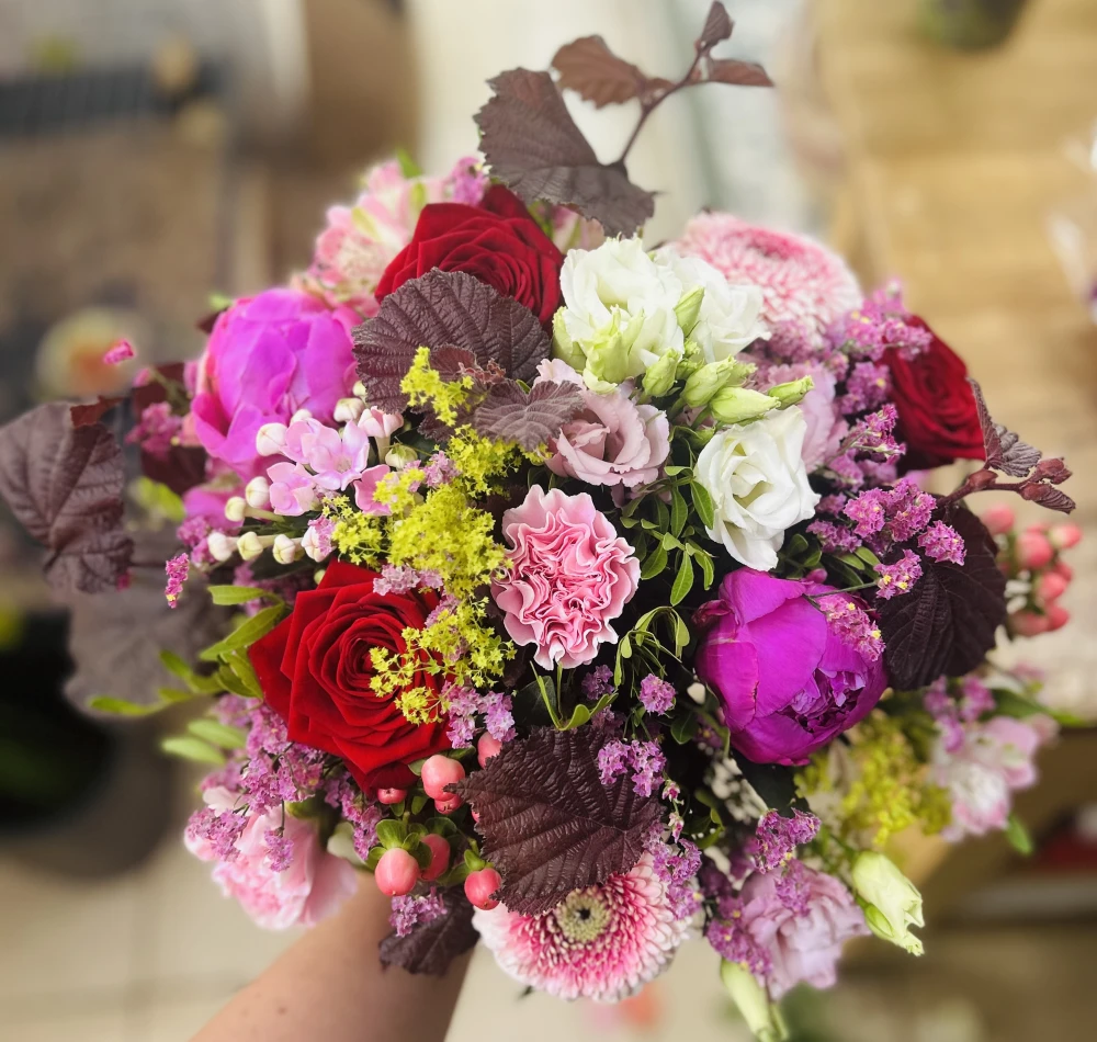 Bouquet Rouge et Rose 